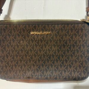Michael Kors Brown Crossbody Bag with Leather Strap
